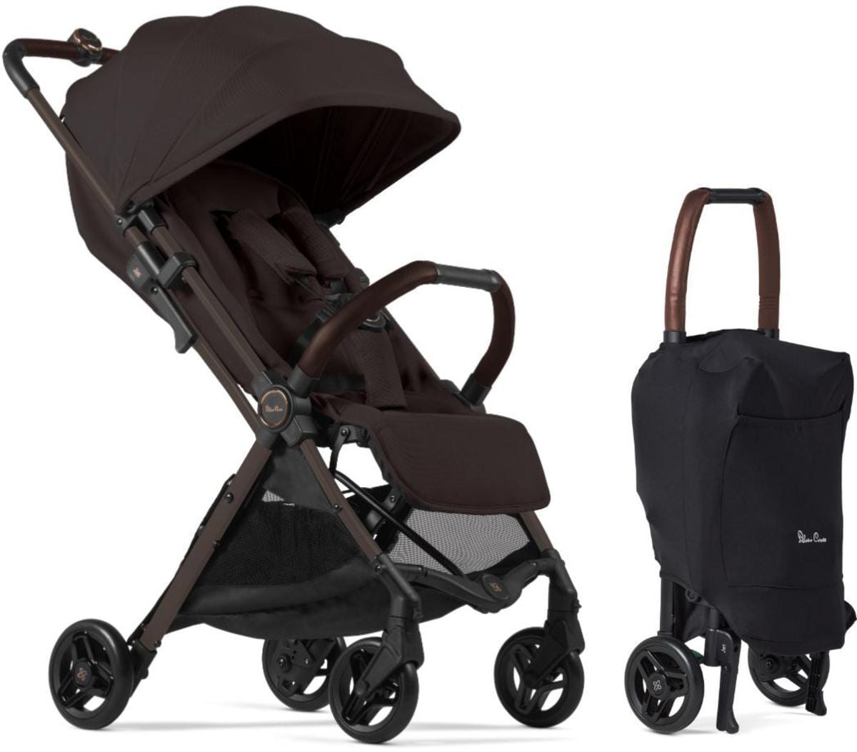 Silver Cross OPEN BOX Jet 5 Ultra Compact Stroller - Ganache image 1
