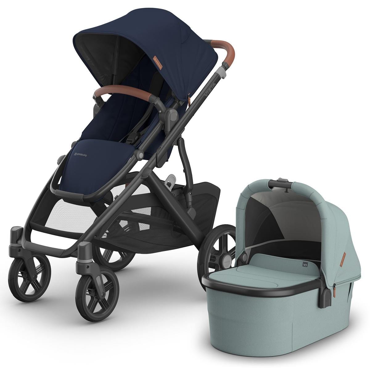 UPPAbaby Vista V3 Stroller + Bassinet V3 Bundle - Noa / Kenzi image 1