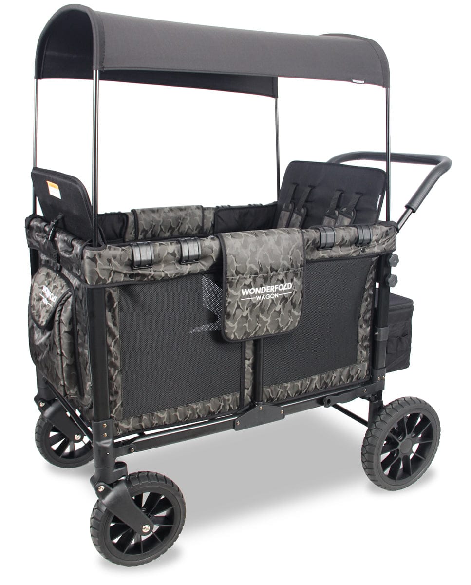 WonderFold W4 Quad Premium (4 Seater) Stroller Wagon - Camouflage (Limited Edition) image 1