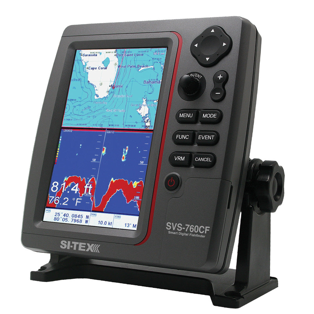 Si-Tex Gps Dual Frequency 600W Sonar System - 7&Rdquo; Color Lcd W/Internal &Amp; External Gps Antenna &Amp; C-Map 4D Card,WBEEAA001346837 image 1