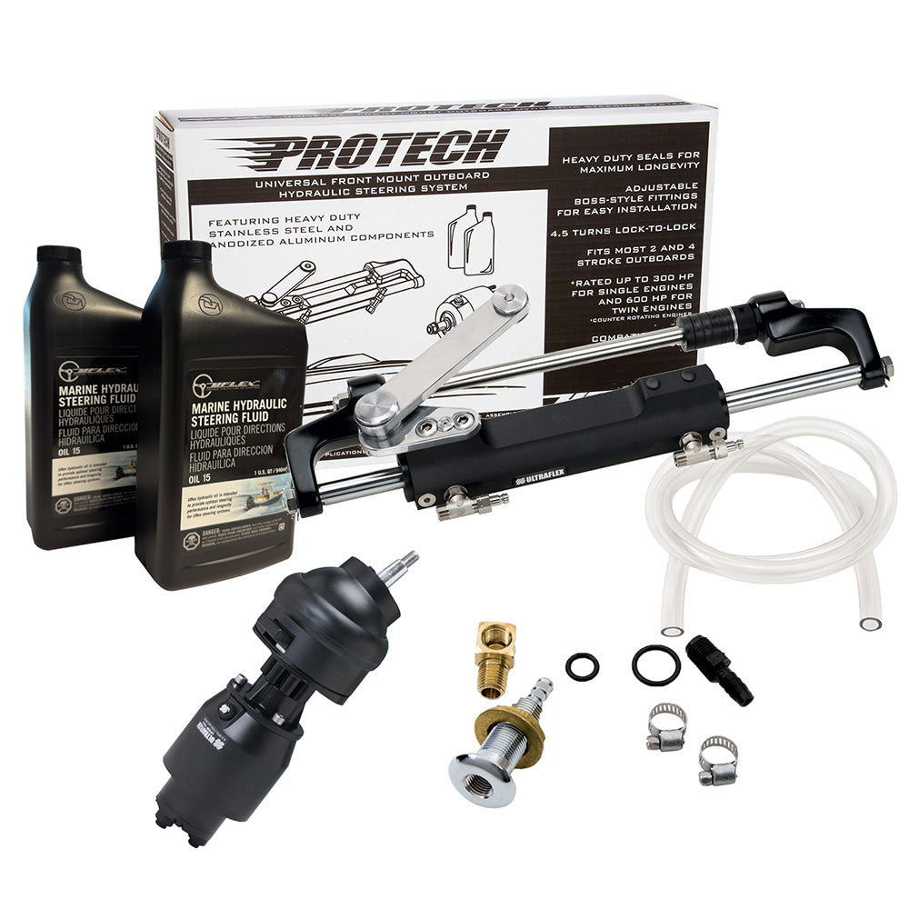 Uflex Protech 2.1 Front Mount Tilt Ob Hydraulic System - Includes Up28T Helm Pump, Oil, Uc128Ts-2 Cylinder, &Amp; X52 Tilt - No ,WBAUVA001346874 image 1