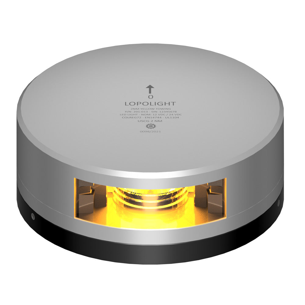 Lopolight Yellow Towing Light - 2Nm - Silver Housing W/Fb Base,WBAUVA001346904 image 1