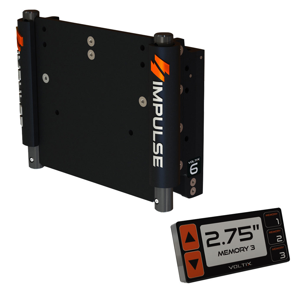 Impulse 6'' Set Back Electric Jack Plate W/Smart Control - Black Anodized,WBAUVA001346975 image 1