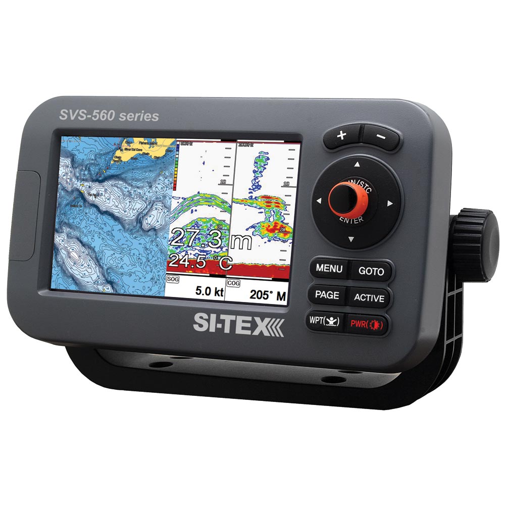 Si-Tex Svs-560Cf Chartplotter - 5'' Color Screen W/Internal Gps & Navionics+ Flexible Coverage,WBEEAA001344882 image 1
