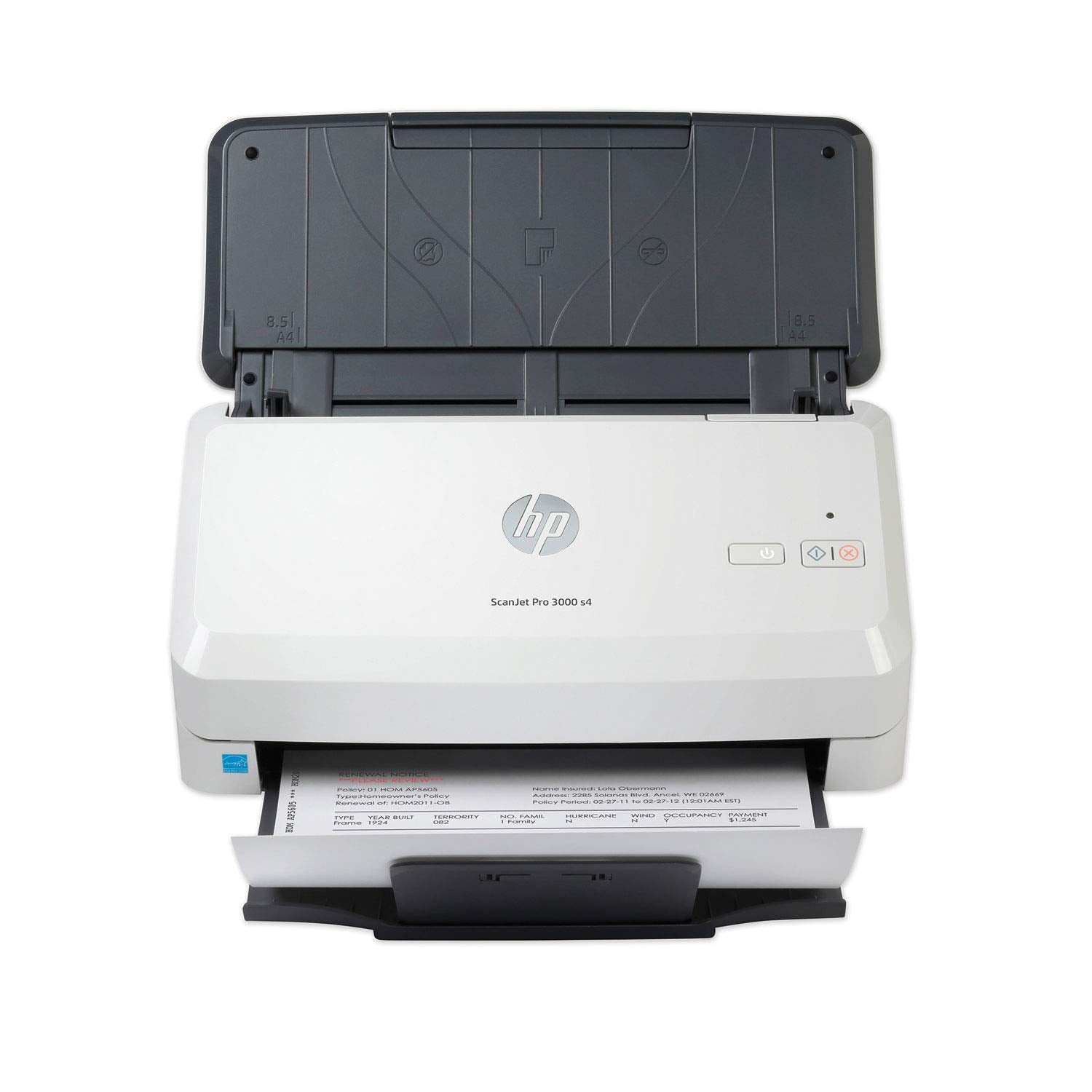 Hp Scanjet Pro 3000 S4 (6Fw07A) 40Ppm Usb 3.0 Color Duplex Scanner With 50-Page Adf For Documents, Photos, Receipts, And Cards. image 1