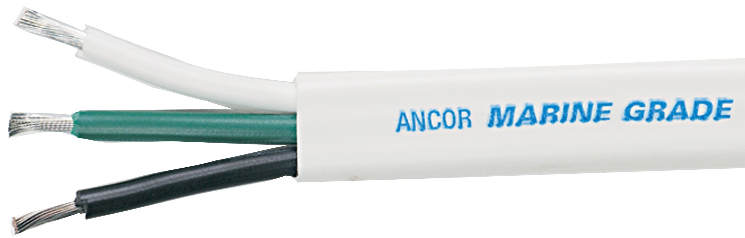 Ancor Marine Grade 131370 Electrical Triplex Tinned Boat Cable (Flat, 12-Gauge, 700-Feet),WBHDWB000NUYCJC image 1