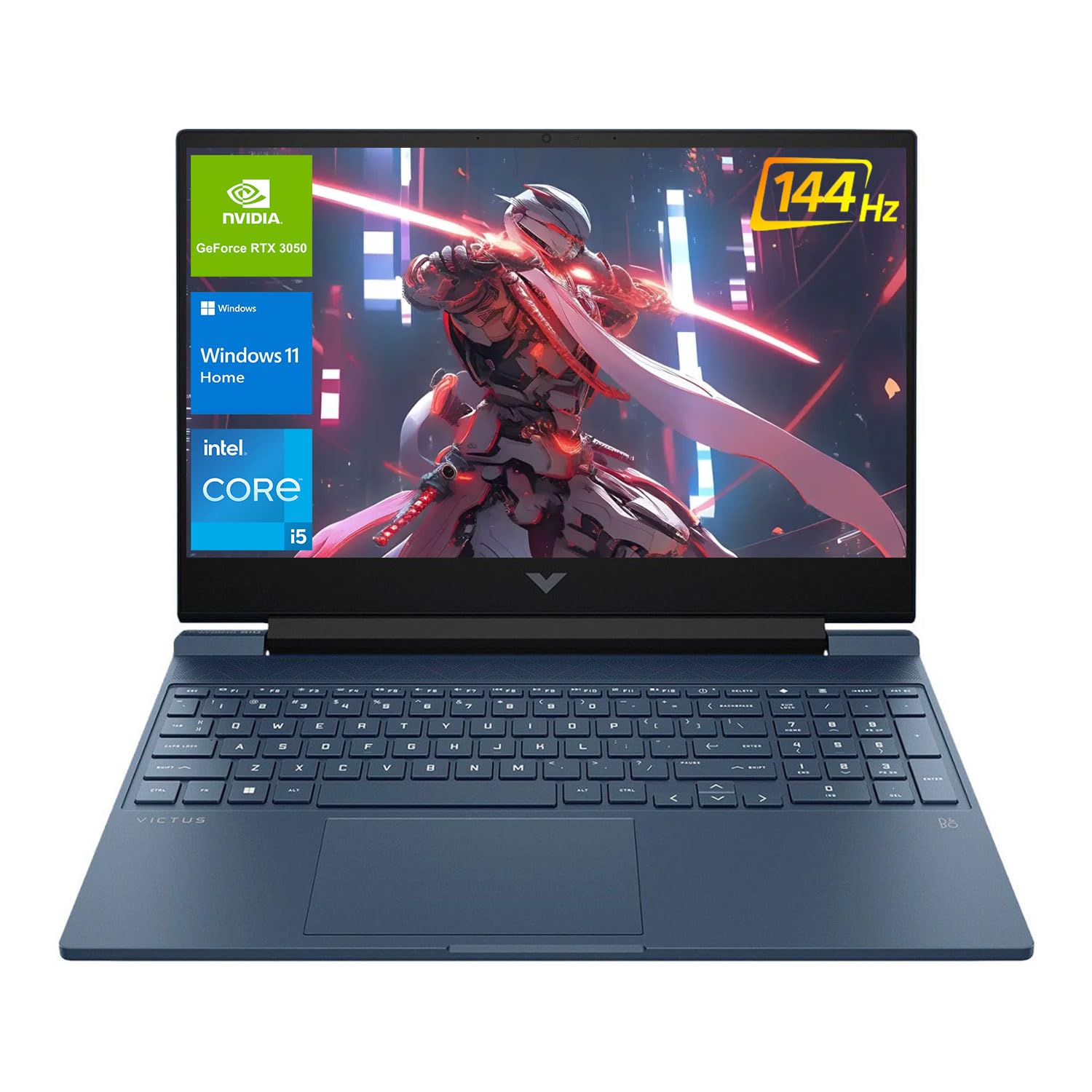 Hp Victus 15.6 I5 Gaming Laptop, 15.6'' Fhd 1920*1080 144Hz, Intel Core I5-12450H, Nvidia Geforce Rtx 3050, 64Gb Ram, 2Tb Ssd, B image 1