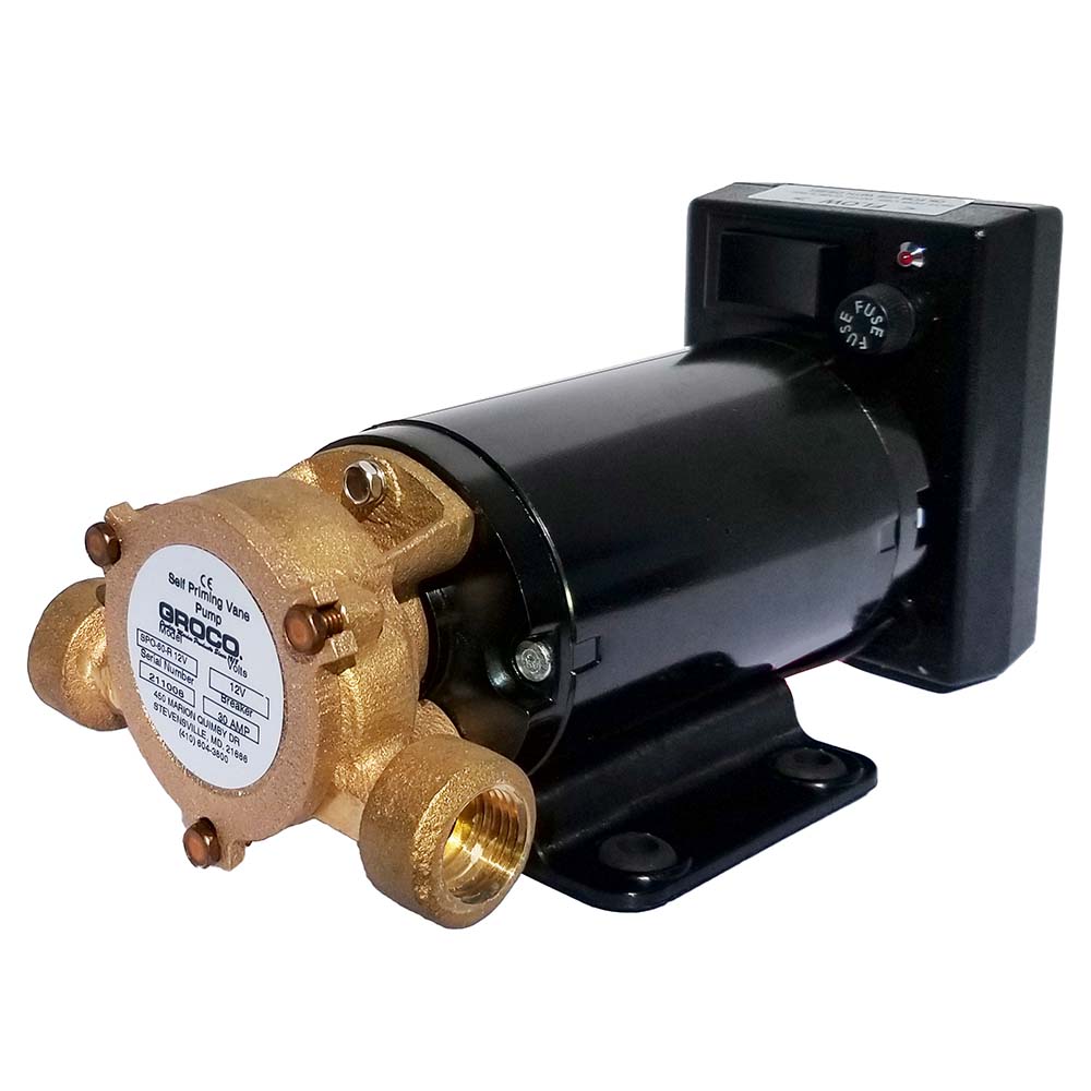 Groco Commercial Duty Reversing Vane Pump - 24V,WBHDWB0C69TZQZ6 image 1