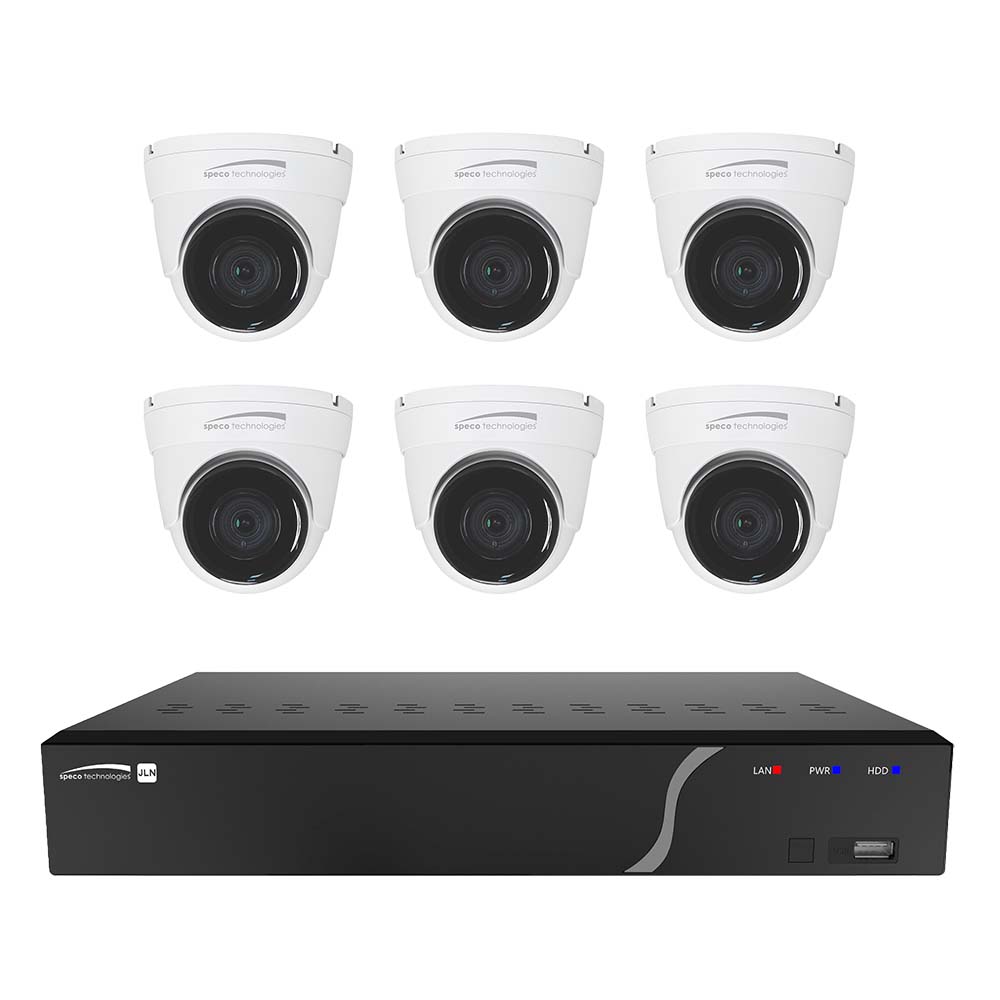 Speco 8 Channel Nvr Kit W/6 Outdoor Ir 5Mp Ip Cameras 2.8Mm Fixed Lens - 2Tb,WBCAMB0C82YJXQV image 1