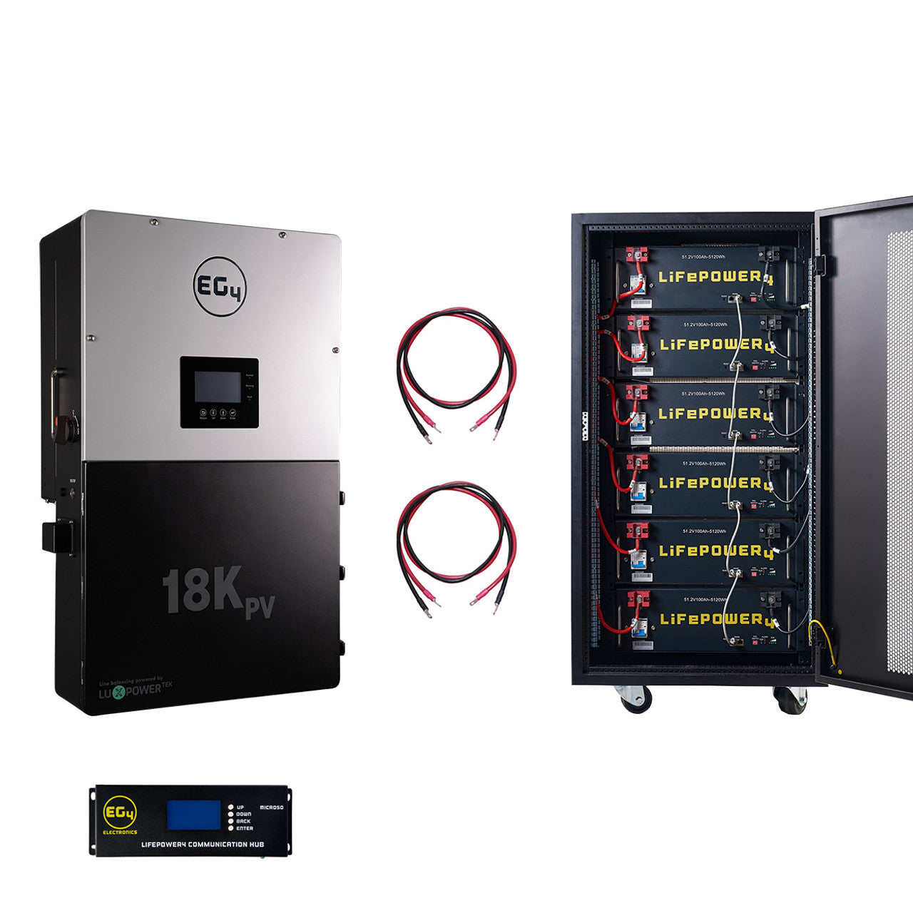 EG4 18KPV Hybrid Inverter System Bundle - 30.72kWH EG4 Lithium Powerwall [BNDL-E0005] image 1