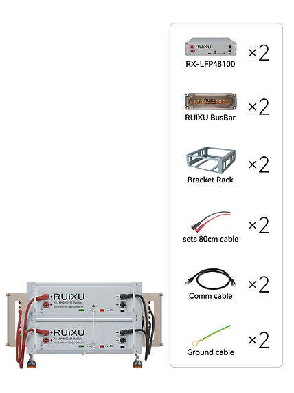 Ruixu Battery Optional Installation Method Bracket Rack - Flexibility & Stackable image 1