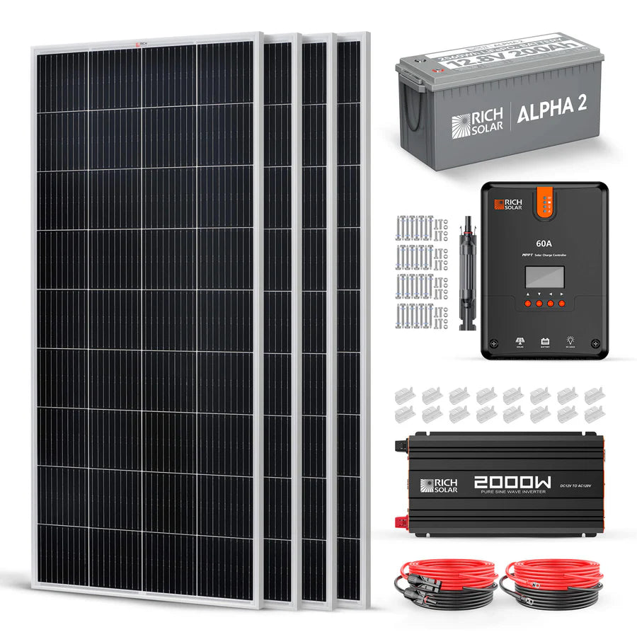 Rich Solar 800 Watt Complete Solar Kit image 1