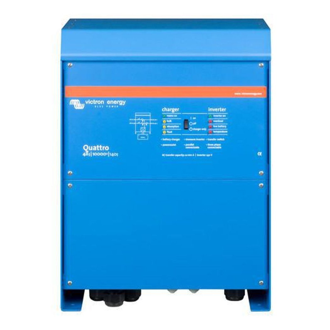 Victron Quattro 48/10000 - 48V Input - 10000VA Output 120V - 140A Charger - Transfer Switch image 1