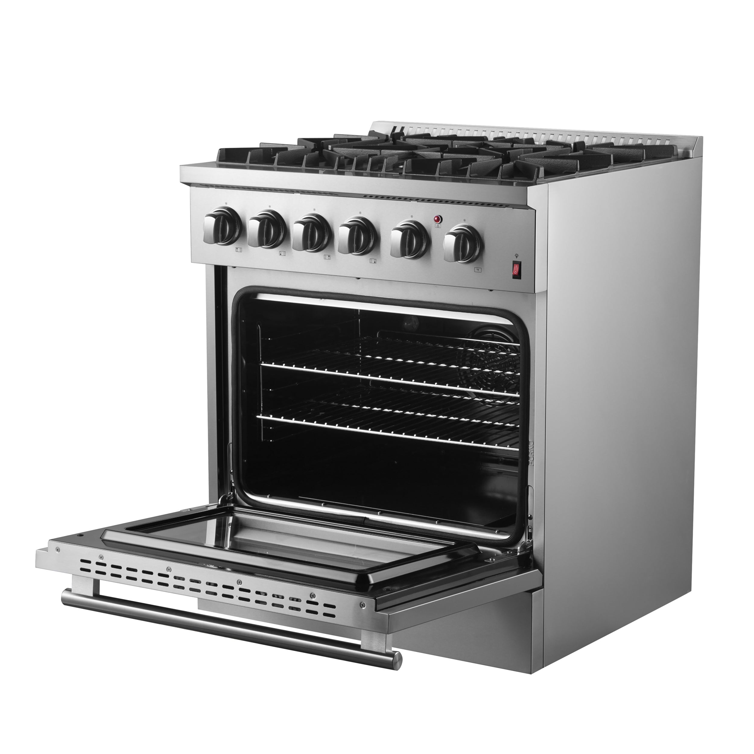 Forno Marco 30" Dual Fuel Range with 4 Sealed Burners in Stainless Steel (FFSGS6197-30) image 9