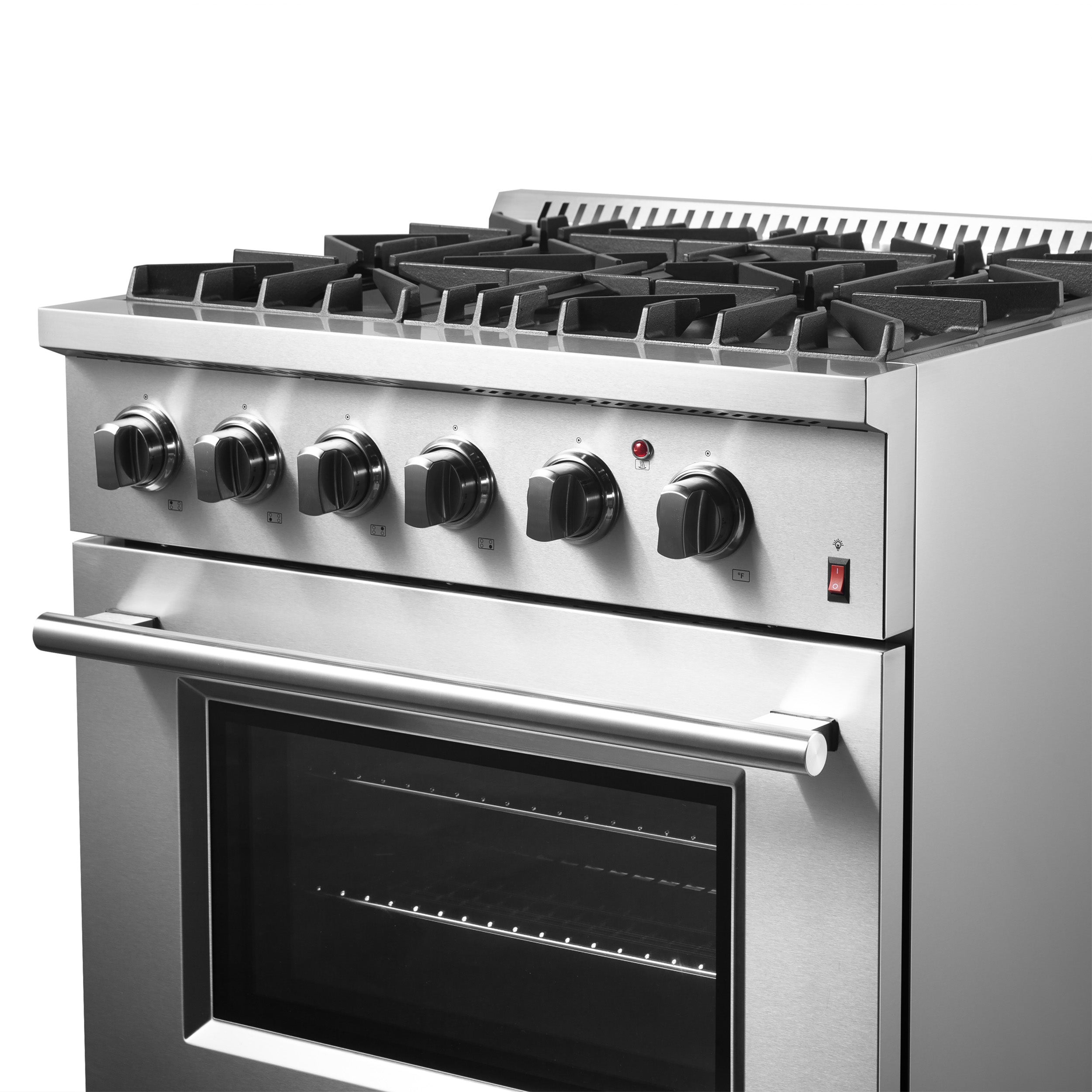 Forno Marco 30" Dual Fuel Range with 4 Sealed Burners in Stainless Steel (FFSGS6197-30) image 10