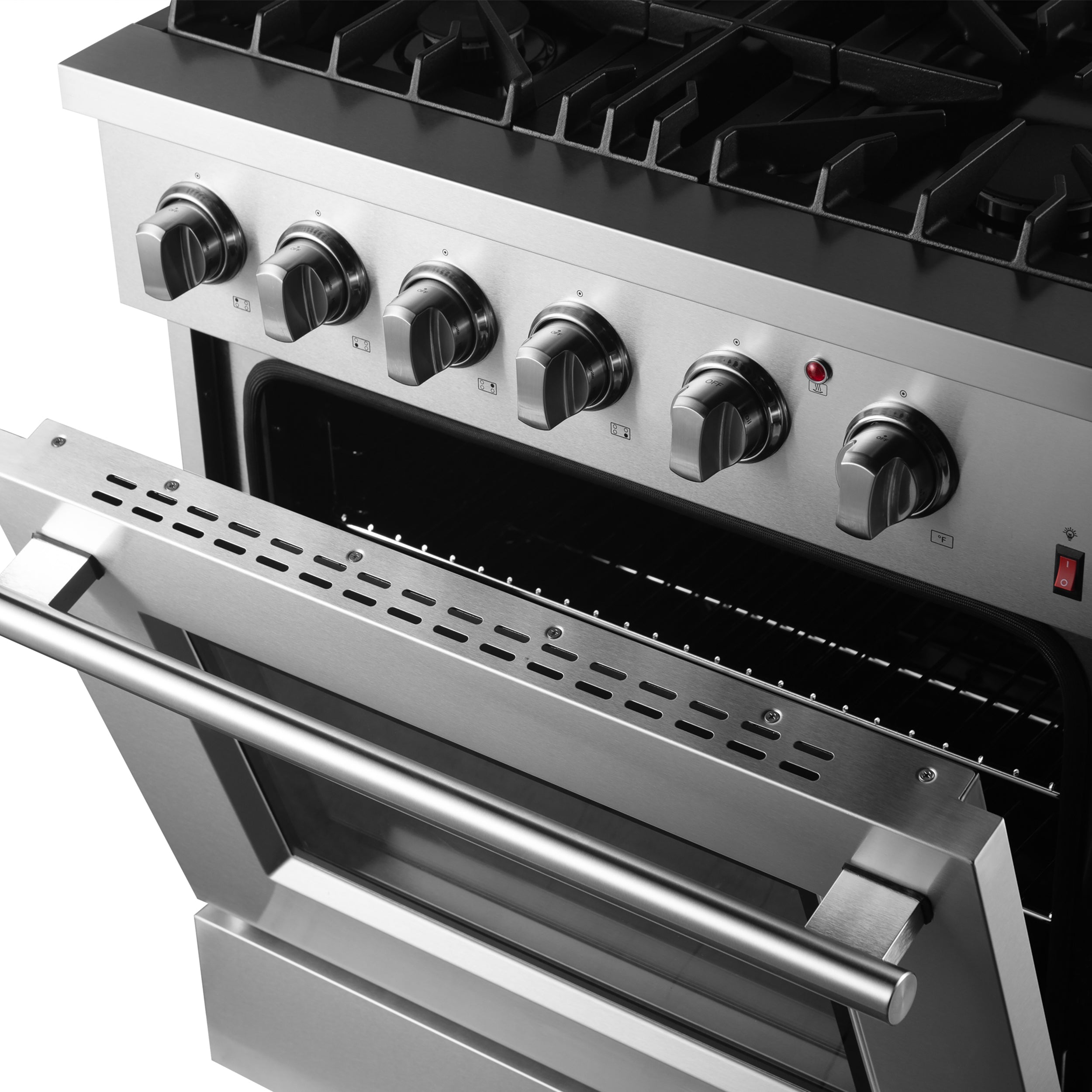 Forno Marco 30" Dual Fuel Range with 4 Sealed Burners in Stainless Steel (FFSGS6197-30) image 14