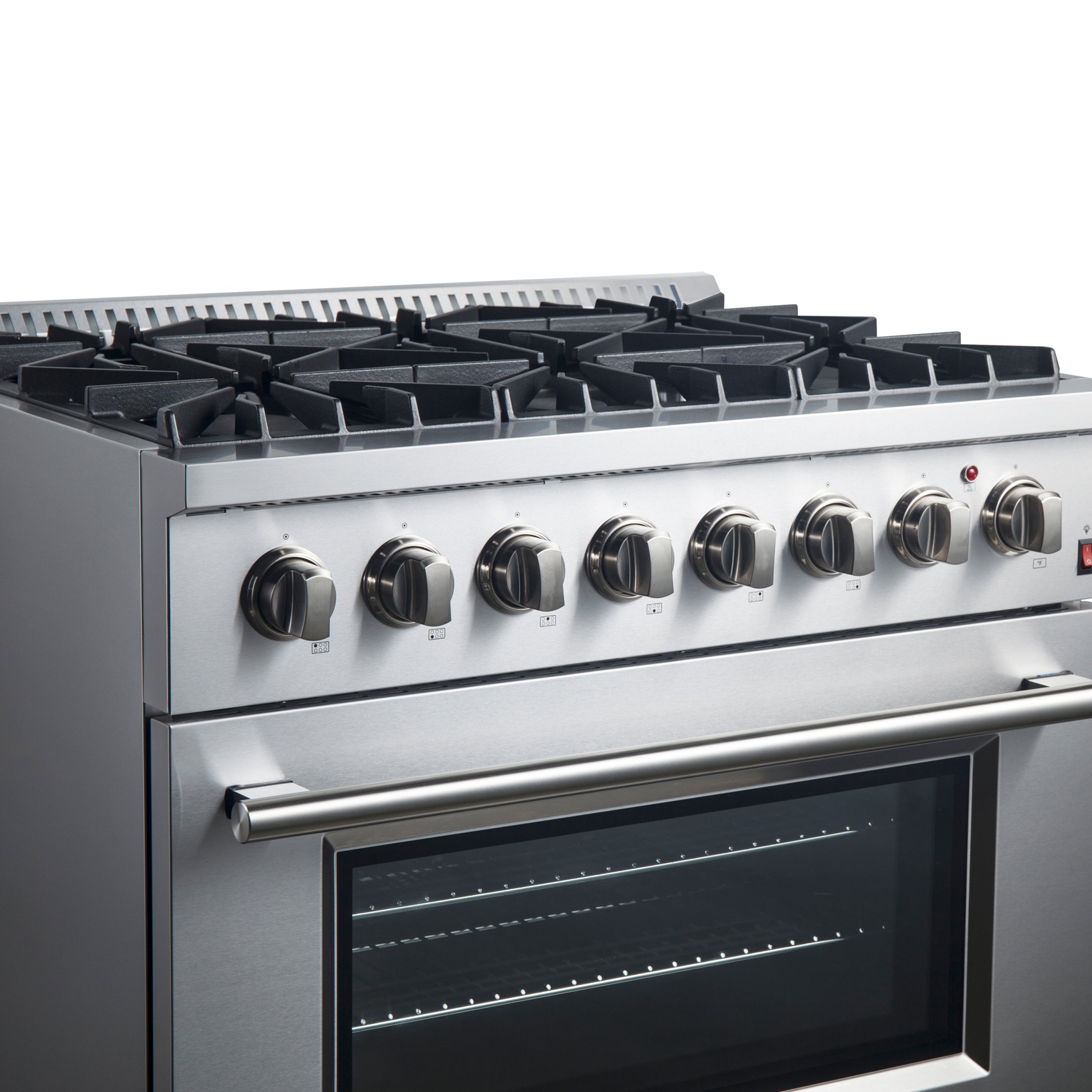 Forno Marco 36" Dual Fuel Range with 6 Sealed Burners in Stainless Steel (FFSGS6197-36) image 7
