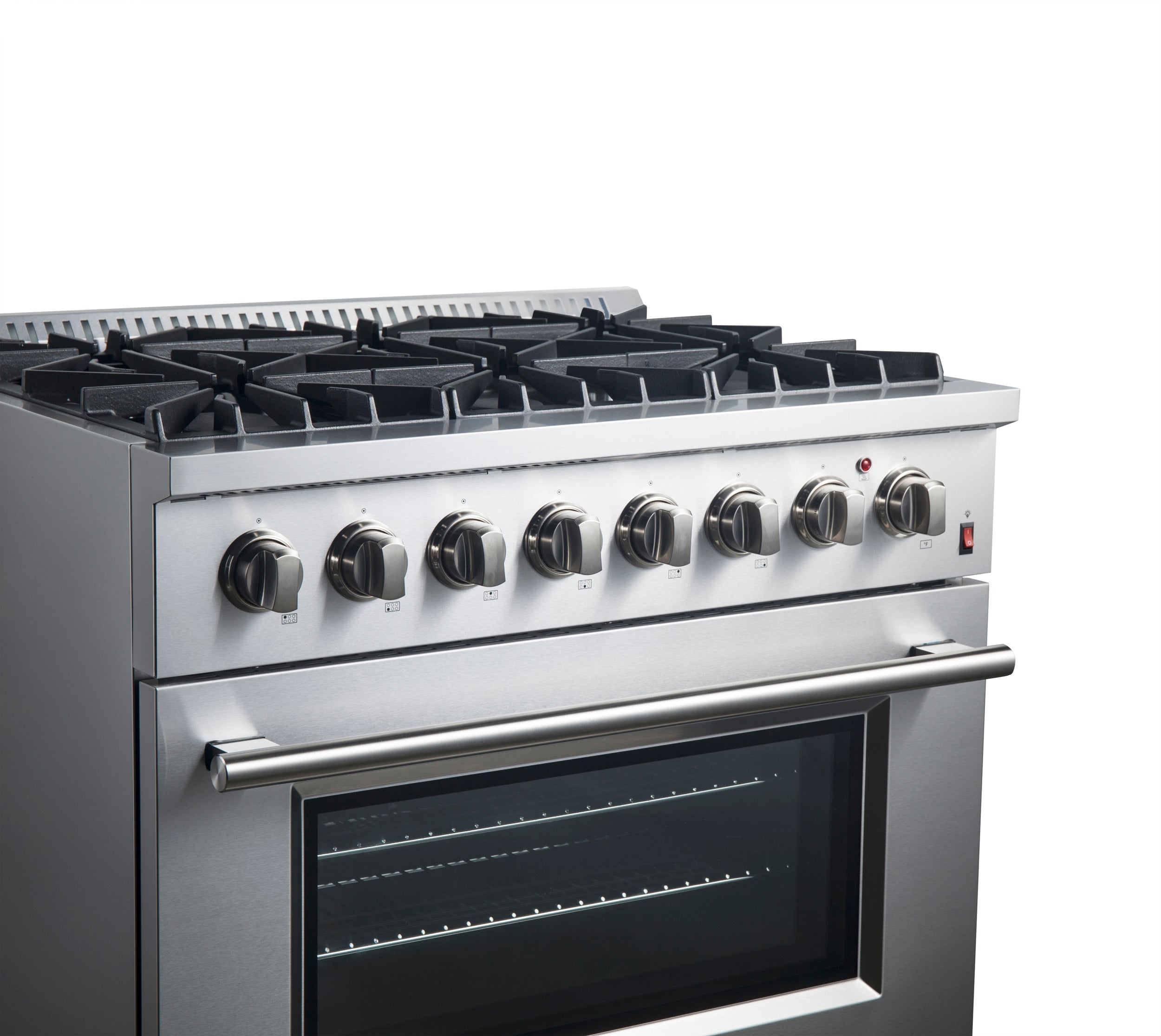 Forno Marco 36" Dual Fuel Range with 6 Sealed Burners in Stainless Steel (FFSGS6197-36) image 8