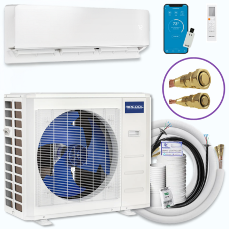 MRCOOL DIY® 5th Gen EasyPro 18,000 BTU Single Zone Mini Split Complete System 230V with 16 ft. DIY Quick Connect Line Set and DIYPRO Cable (EZPRO-18-HP-23016D-O) image 1