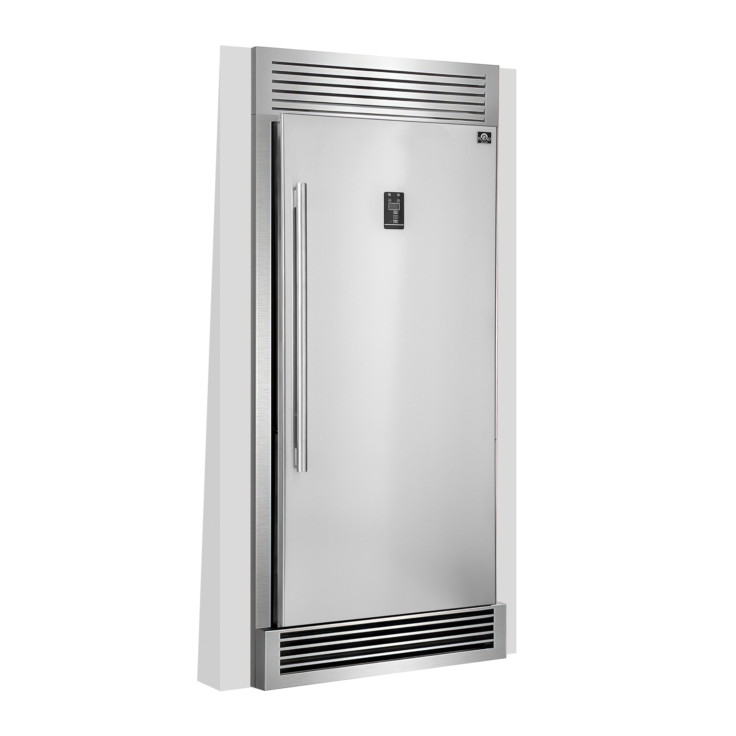 Forno Rizzuto 32″ Right Hand Swing Open 13.8 Cu.Ft. Stainless Steel Dual Zone Refrigerator/Freezer (FFFFD1933-32RS) image 1