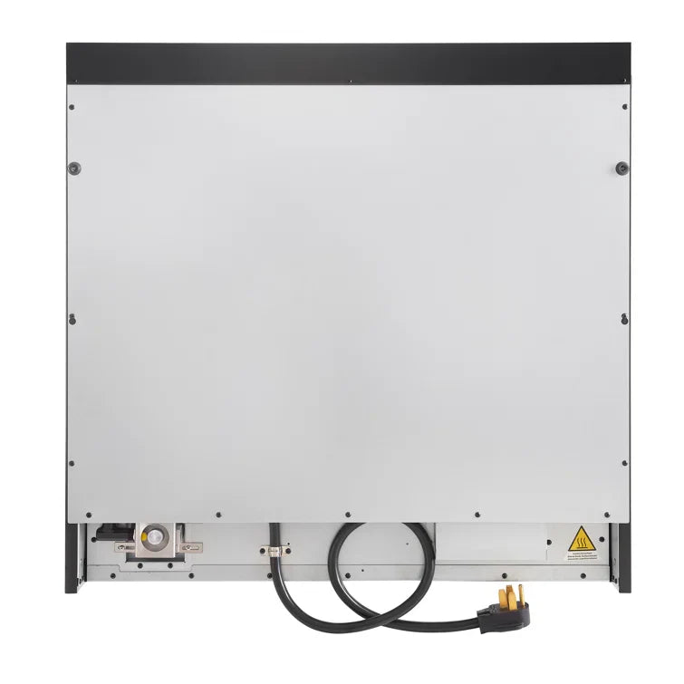 Forno Antico 36" Dual Fuel Range with 6 Burners - Black or White, Antique Brass Accents image 10