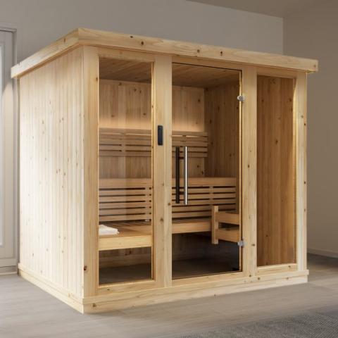 SaunaLife Model X7 XPERIENCE Series Indoor Sauna DIY Kit w/LED Light System image 1