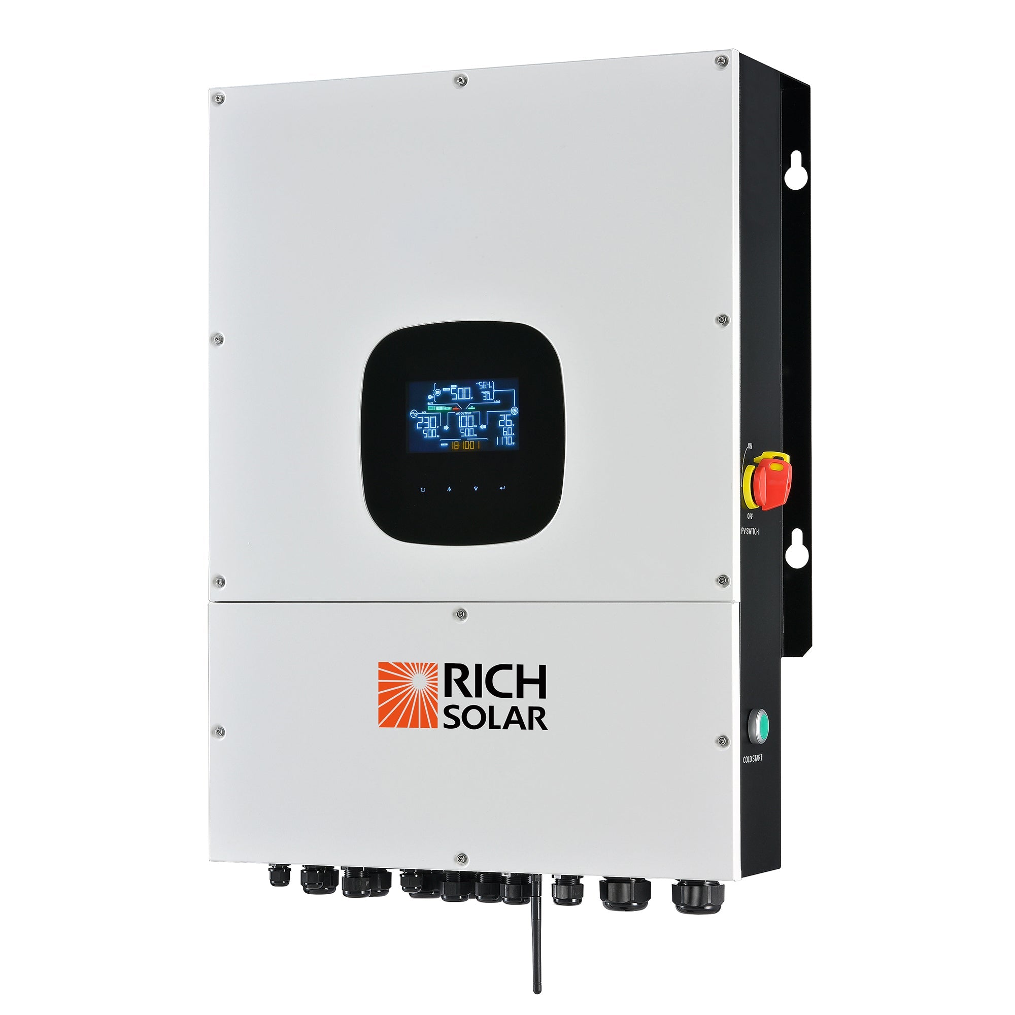 Rich Solar Nova 12K PV Hybrid Inverter Solar Kit & 61.44kWH Alpha 5 Pro Server LiFePO4 Battery image 4