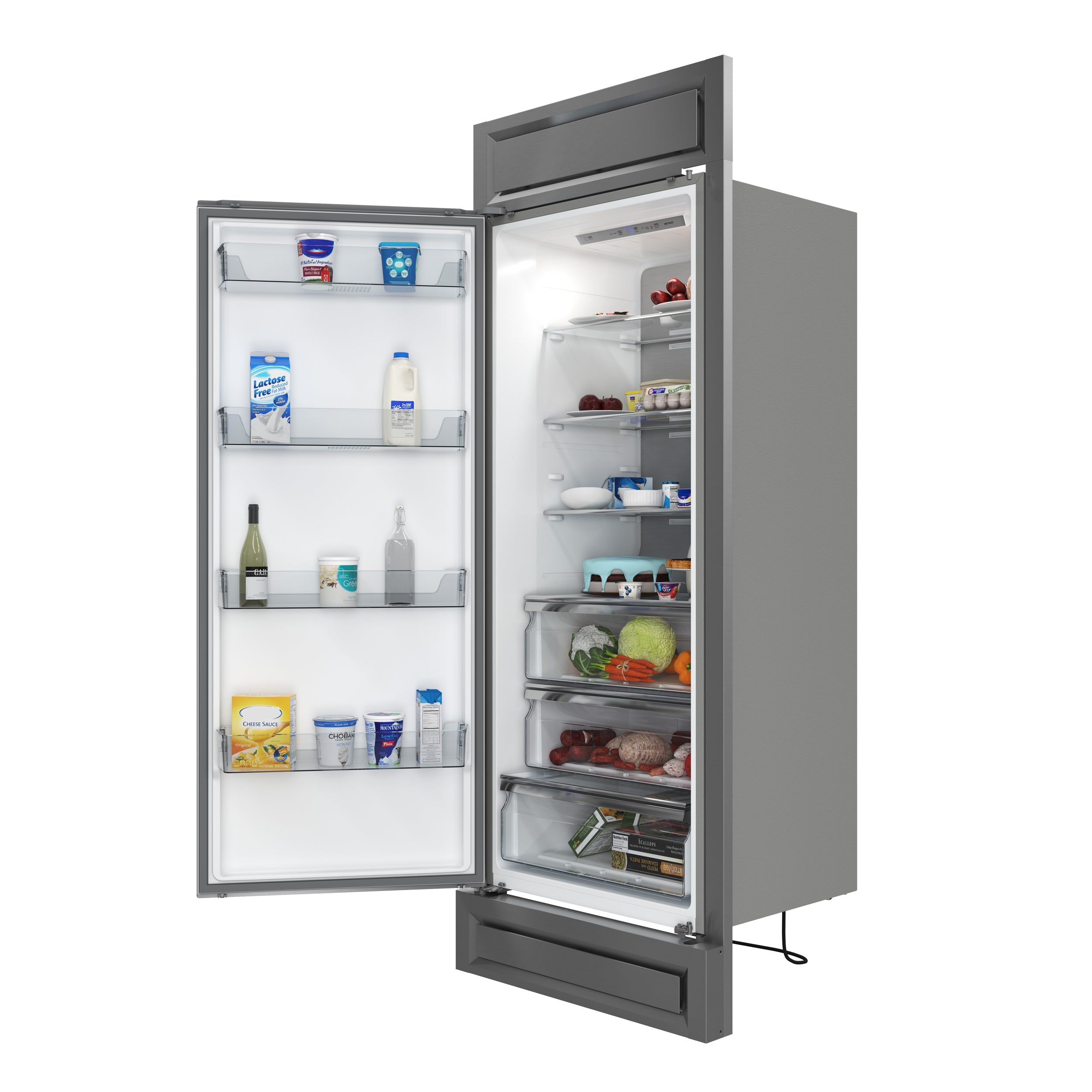 Forno Maderno 32" 13.6 cu. ft. Convertible Refrigerator/Freezer Built-In with Grill Trim - Multiple Swing & Finish Options (FFFFD1722-32LS) image 4