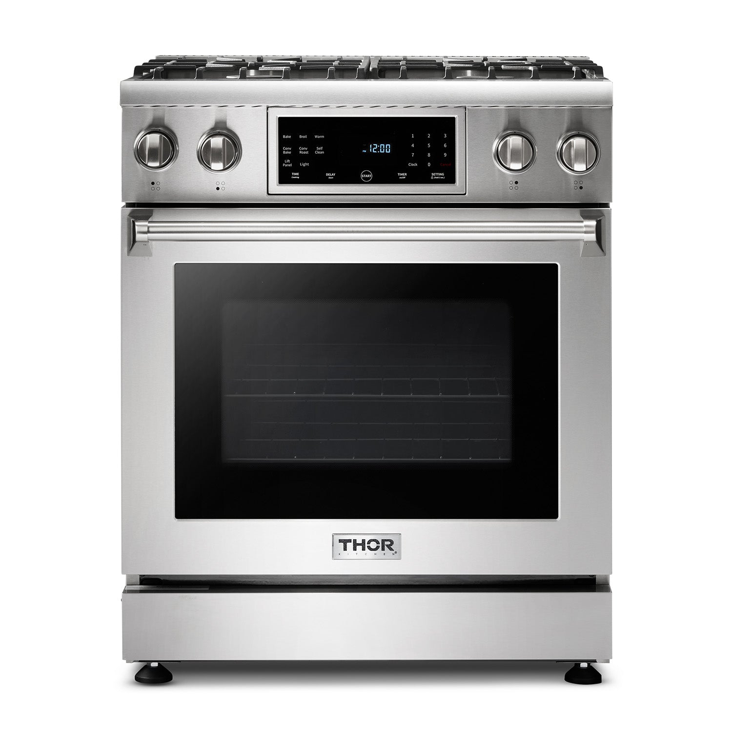 Thor Kitchen 30 In. 4.6 cu. ft. Self-Clean Propane Gas Range in Stainless Steel, TRG3001LP image 1