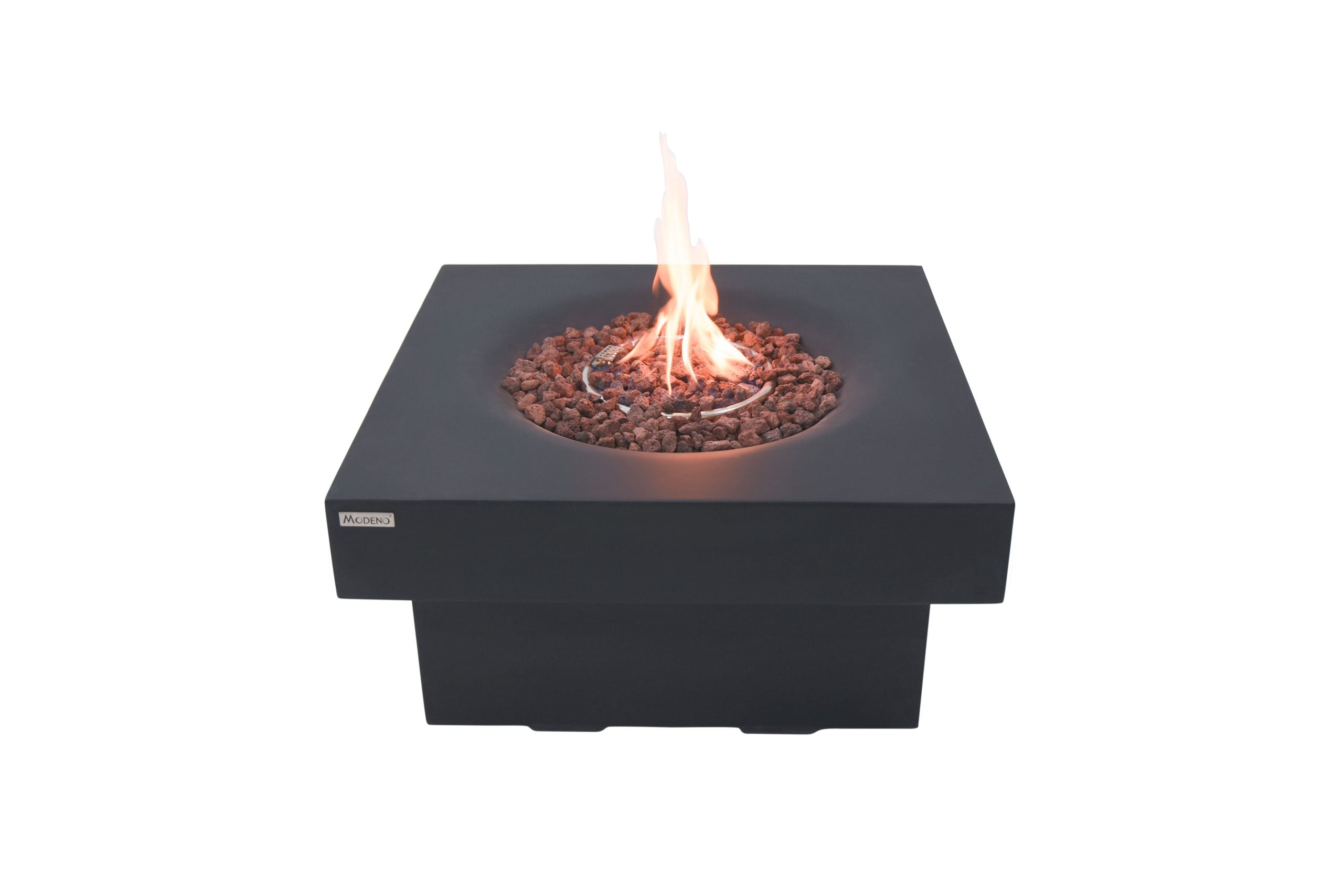 Modeno Branford Square Concrete Fire Pit Table OFG141BK image 1
