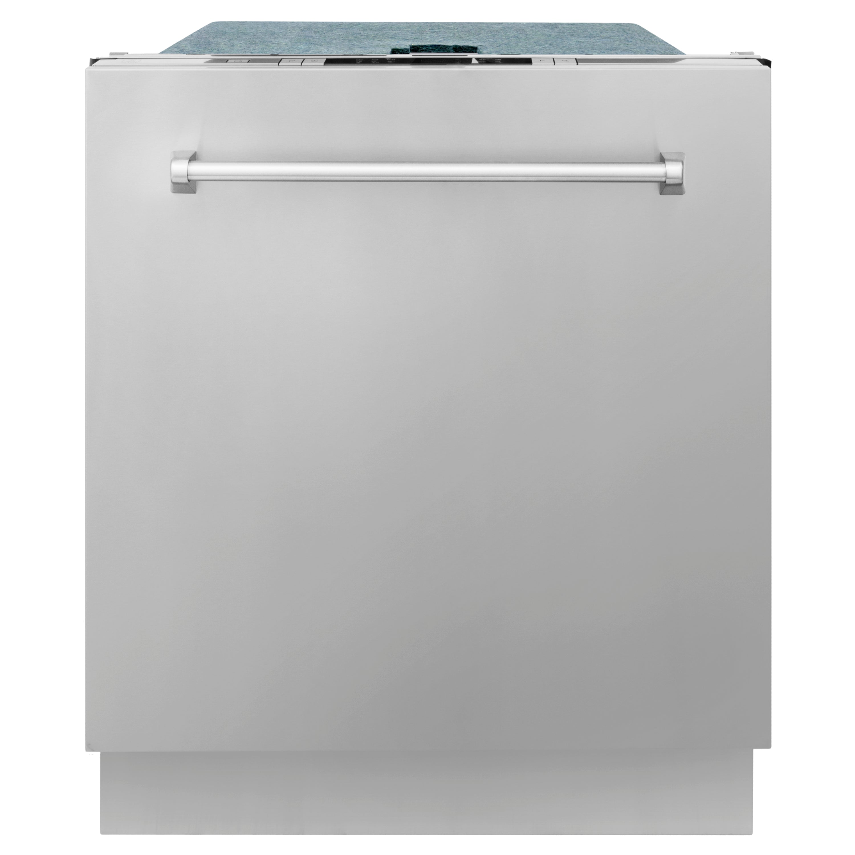 ZLINE 24 in. Top Control Dishwasher in Stainless Steel and Traditional Style Handle (DW-304-H-24) image 1