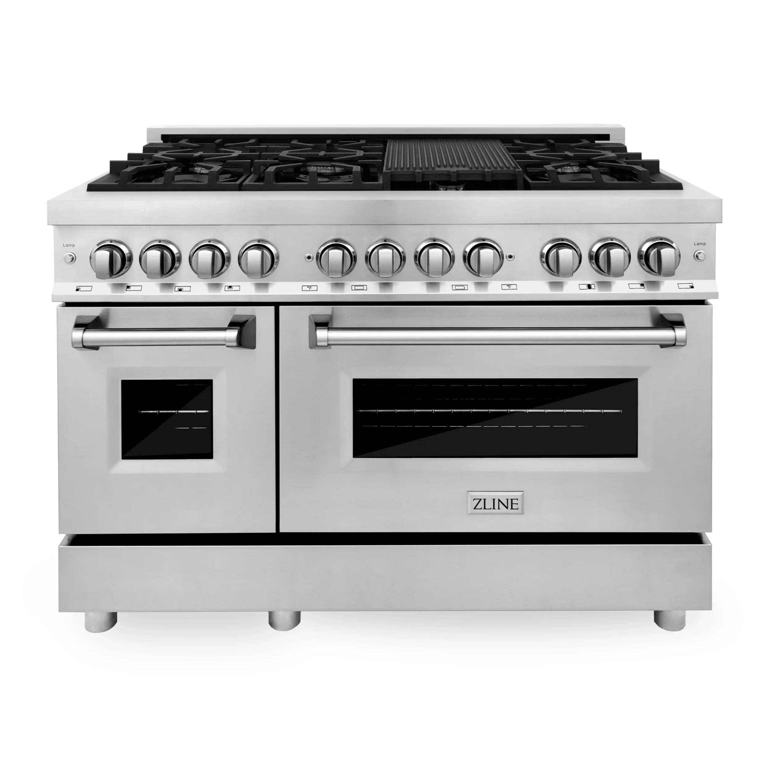 ZLINE 48 in. Professional Gas Burner and Electric Oven in Stainless Steel (RA48) image 1