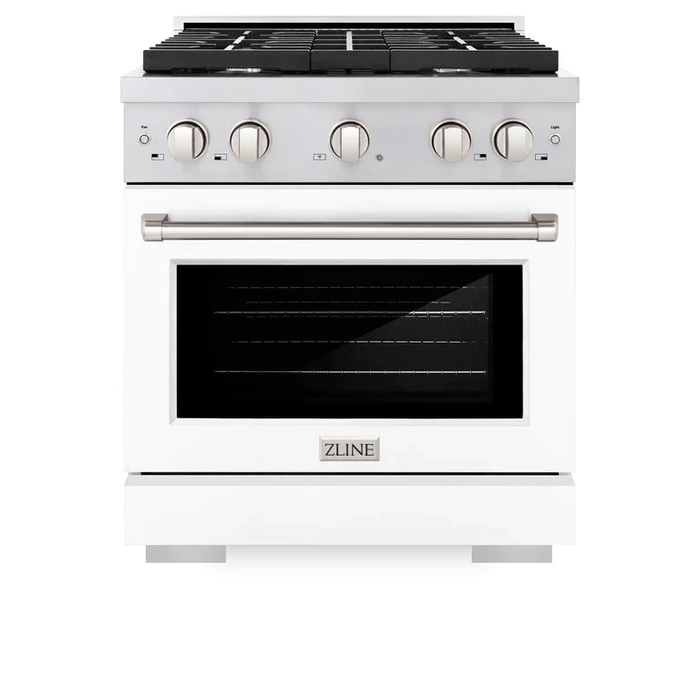 ZLINE 30 in. 4.2 cu. ft. Paramount Gas Range with 4 Burner Cooktop and Convection Gas Oven in Stainless Steel (SGR30) image 1