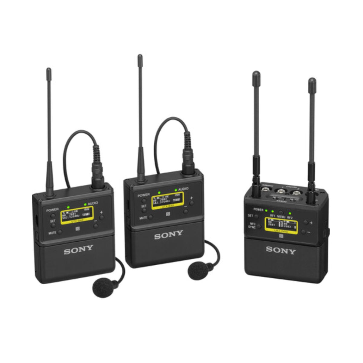 Sony UWP-D27 2-Person Camera-Mount Wireless Omni Lavalier Microphone System (UC25: 536 to 608 MHz) image 1