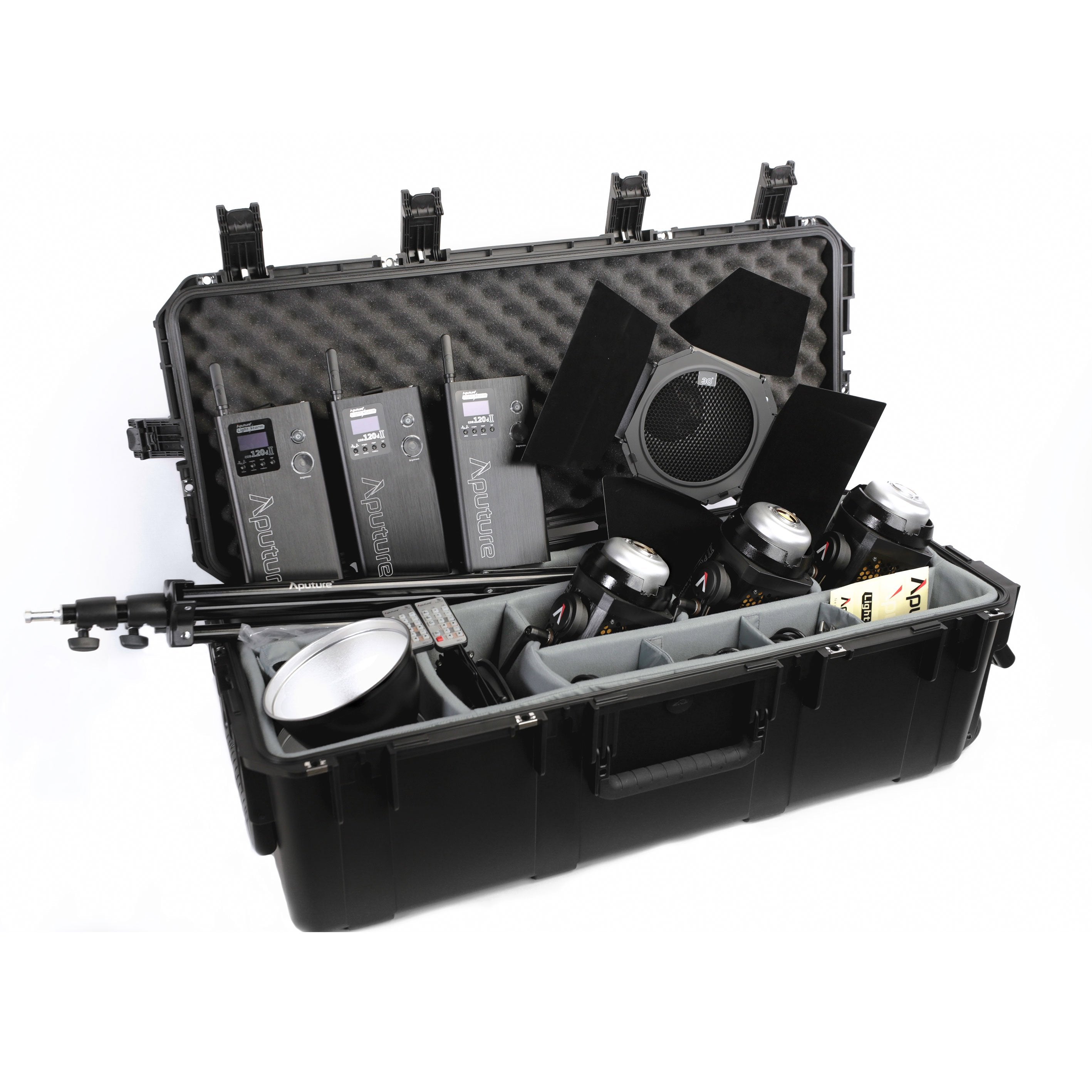 Aputure LS C120D II 3-Light Kit (V-Mount) with SKB Case image 1