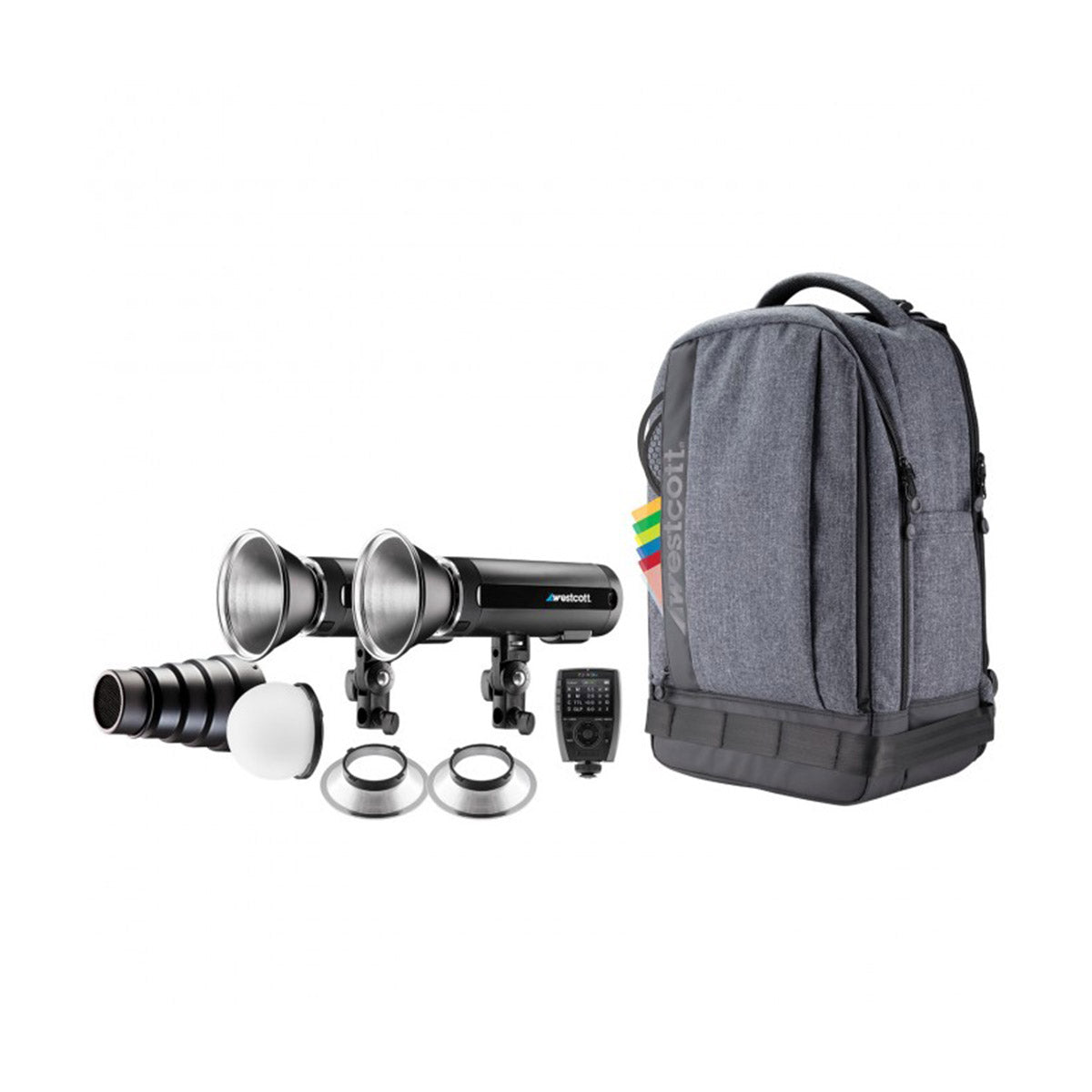 Westcott FJ200 Strobe 2-Light Backpack Kit with FJ-X3 M Universal Wireless Trigger image 1