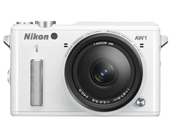 Nikon 1 AW1 Waterproof Digital Camera with AW 11-27.5mm Lens (White) image 1