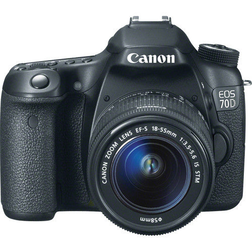 Canon EOS 70D DSLR Camera with 18-55mm STM f/3.5-5.6 Lens image 1