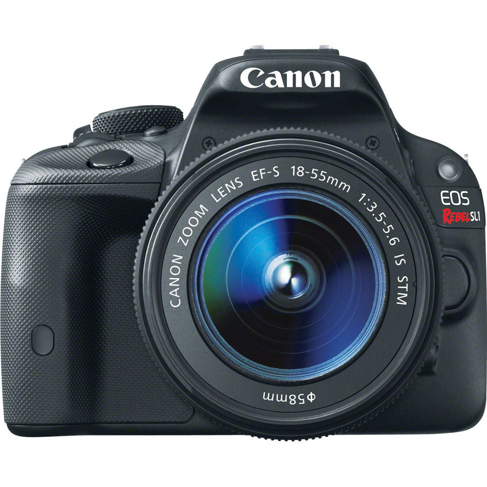 Canon EOS Rebel SL1 DSLR Camera with EF-S 18-55mm IS STM Lens (Black) image 1