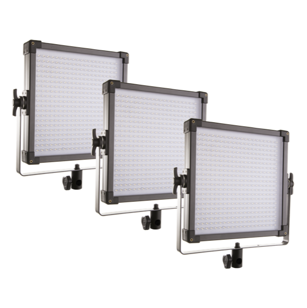 F&V K4000 Daylight LED Studio Panel 3-Light Kit image 3