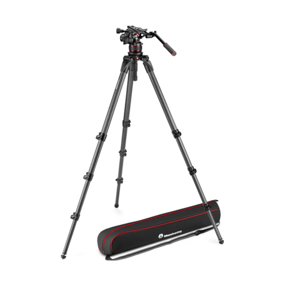 Manfrotto MVK612CTALLUS Video Kit with 612 Fluid Head and 536 Carbon Fiber Tripod image 1