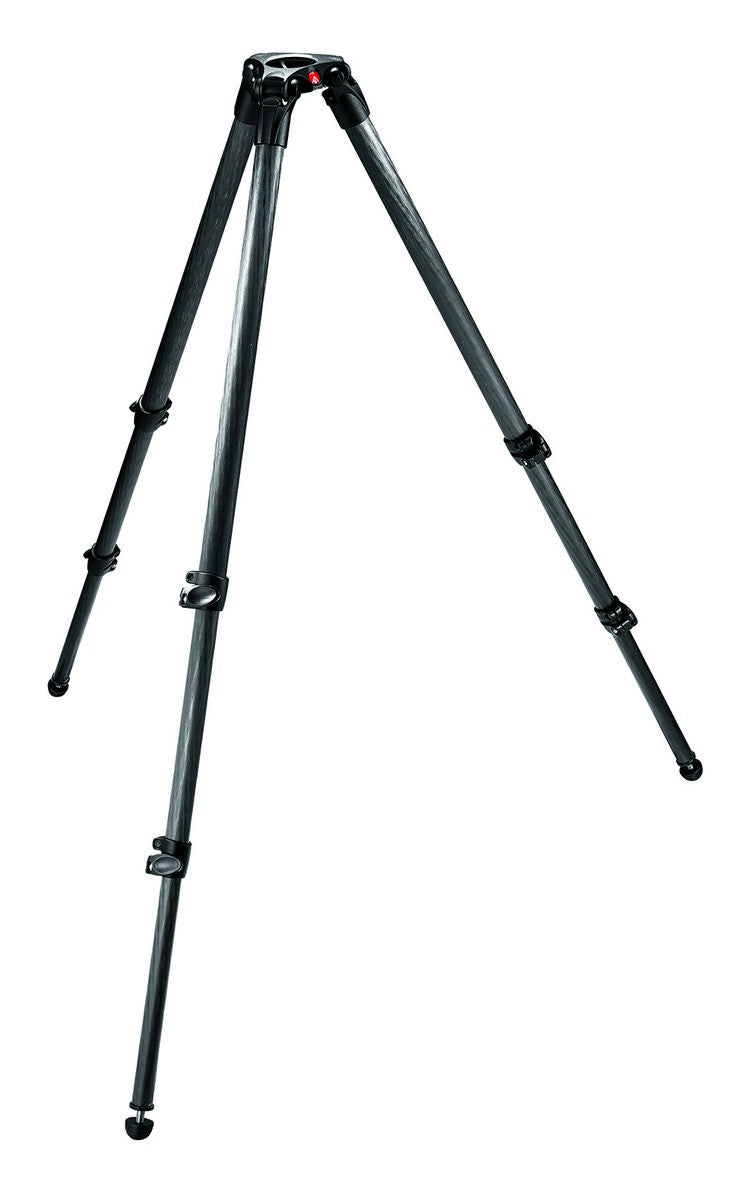 Manfrotto Video 535 Carbon Fiber Tripod 3 Section Single Tube with 75mm Bowl image 1