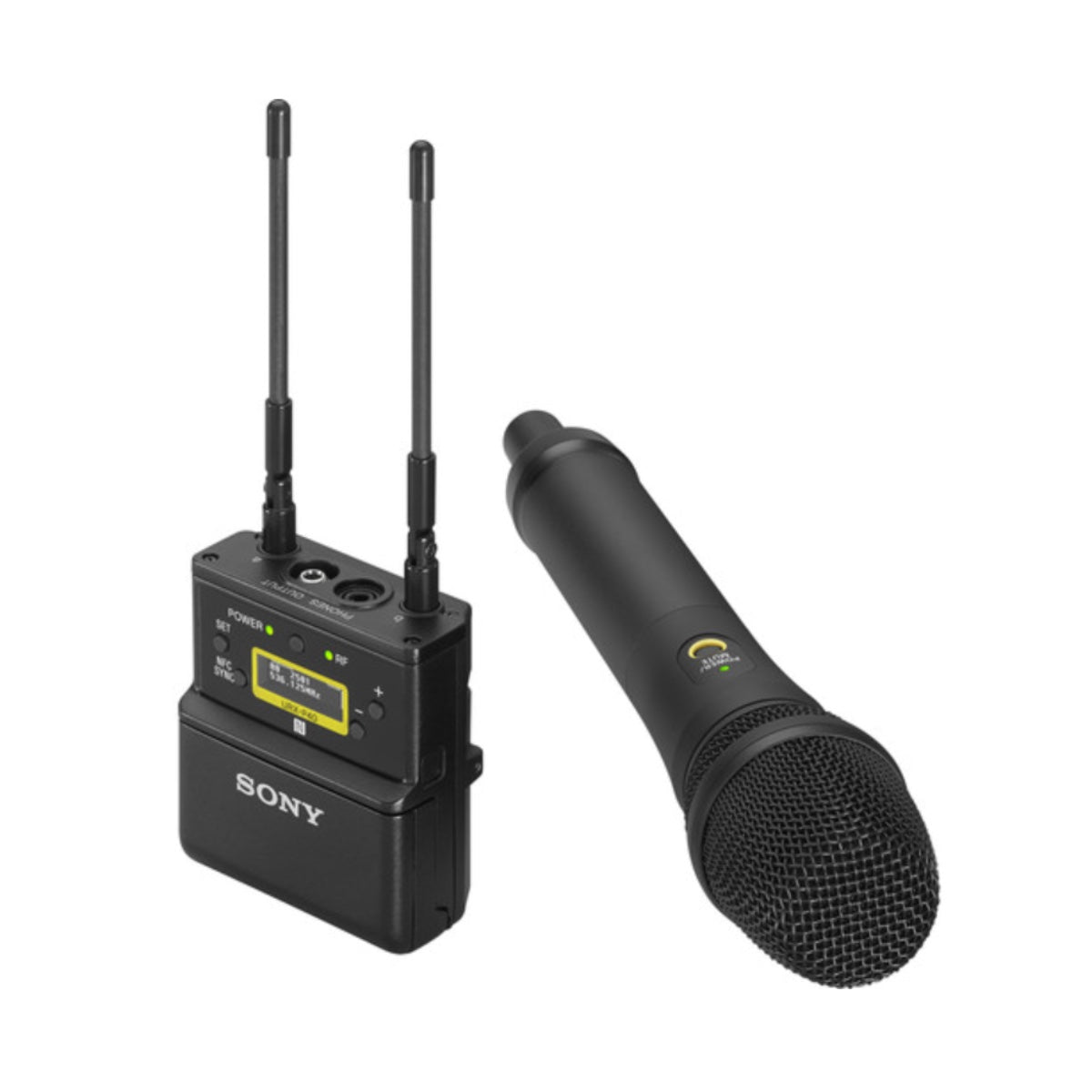 Sony UWP-D22 Camera-Mount Wireless Cardioid Handheld Microphone System (UC14: 470 to 542 MHz) image 1