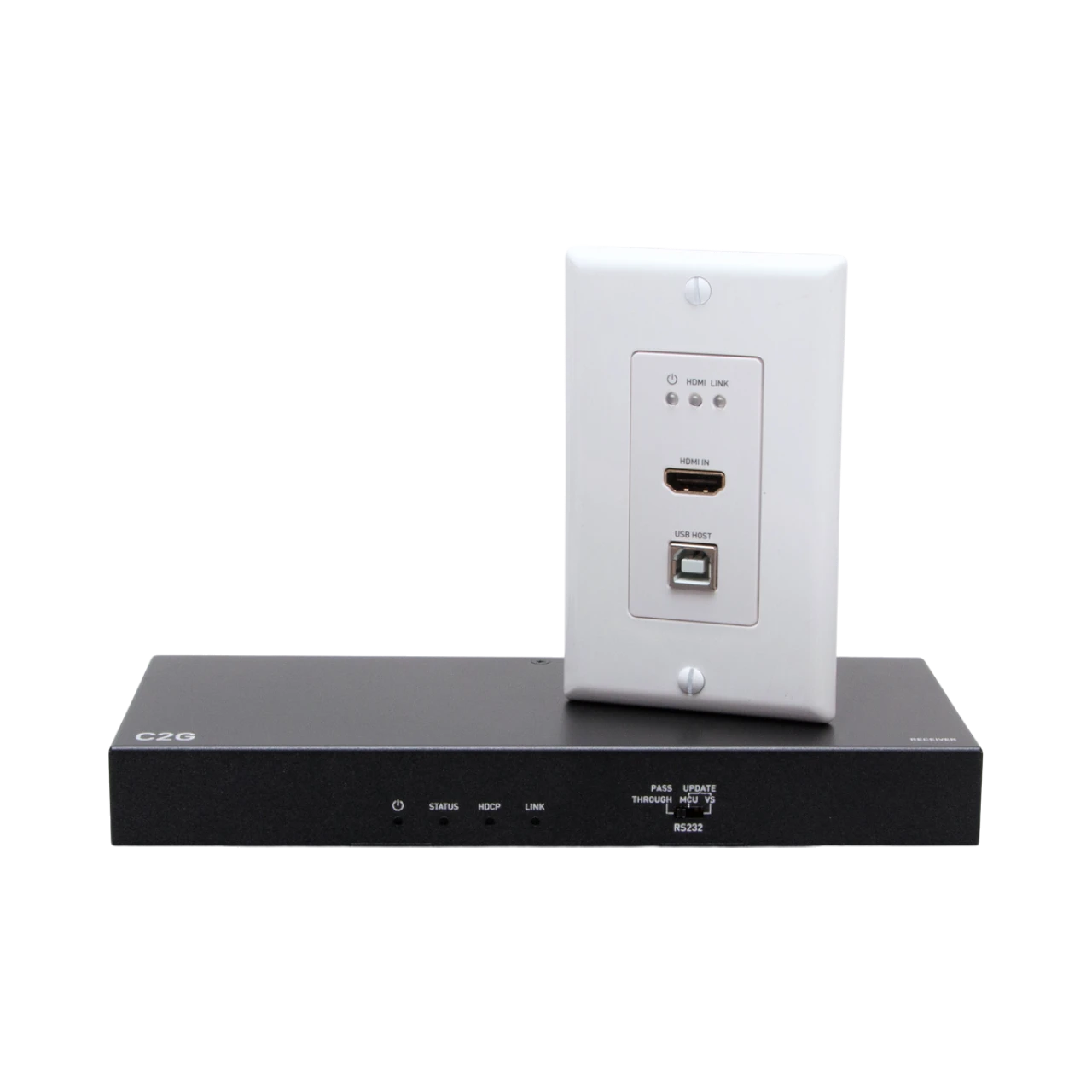 C2G HDMI HDBaseT USB-B to A RS232 Extender 4K 60Hz 130ft image 1