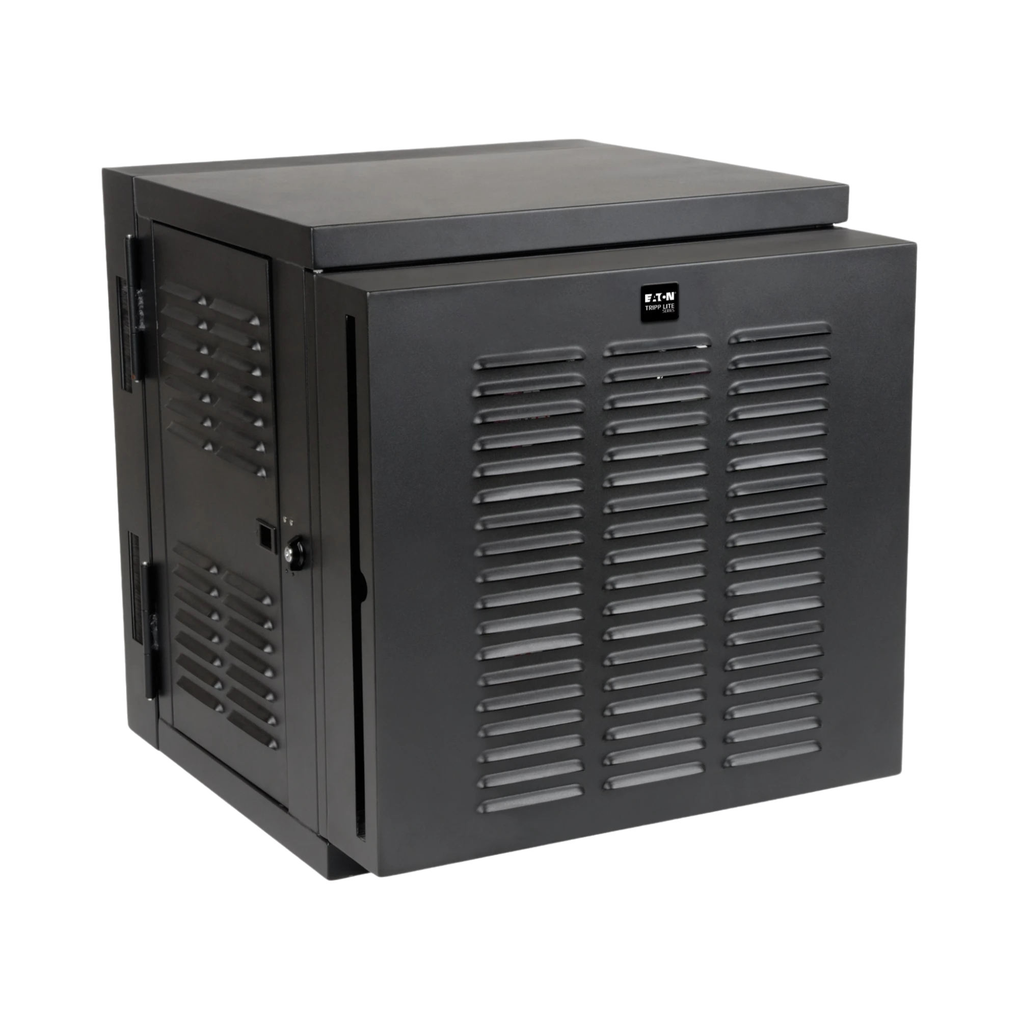 Tripp Lite SmartRack 12U Switch-Depth Wall-Mount Small Rack Enclosure for Harsh Environments, Hinged Back, 230V image 1