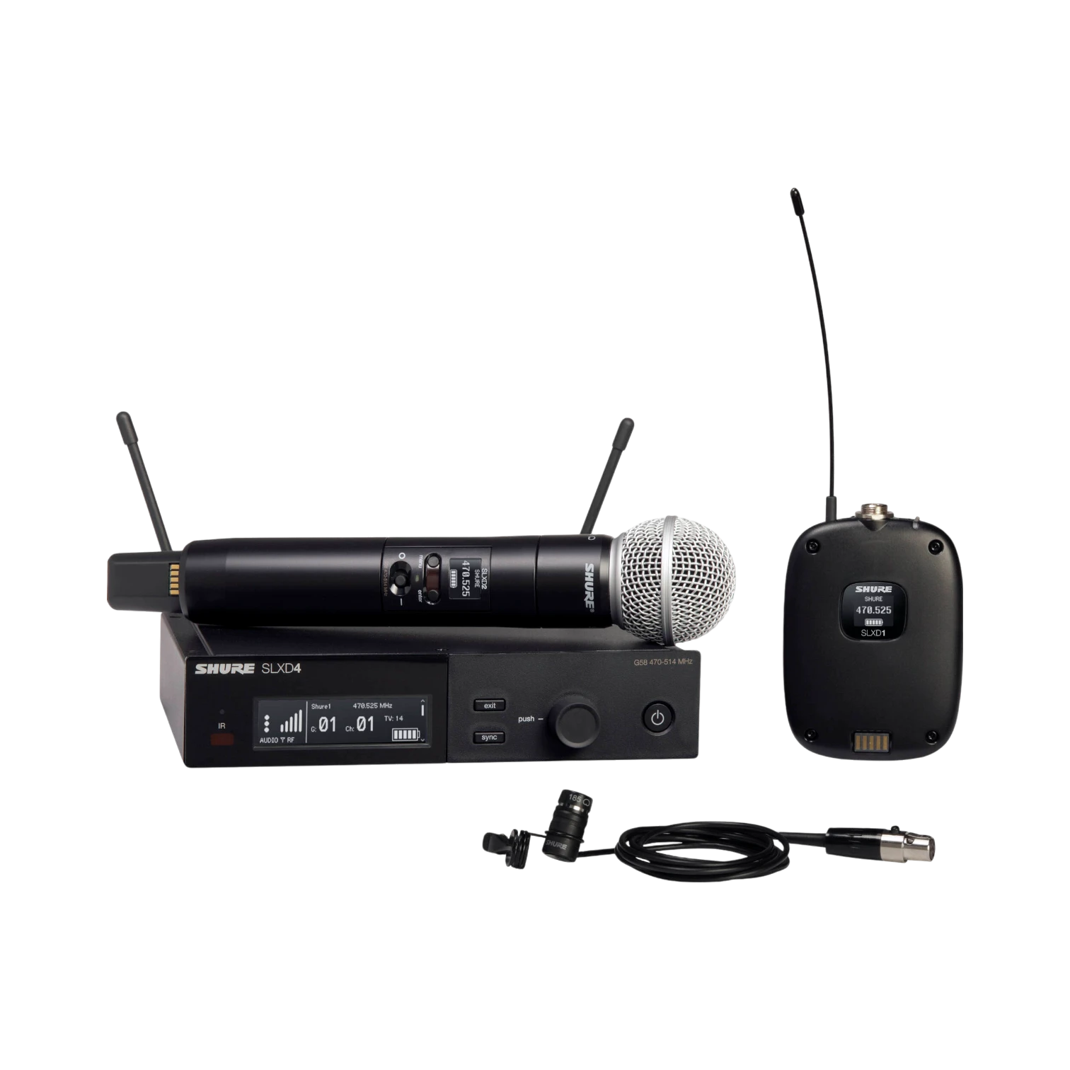 Shure SLXD124/85 Digital Wireless Combo Microphone System image 1