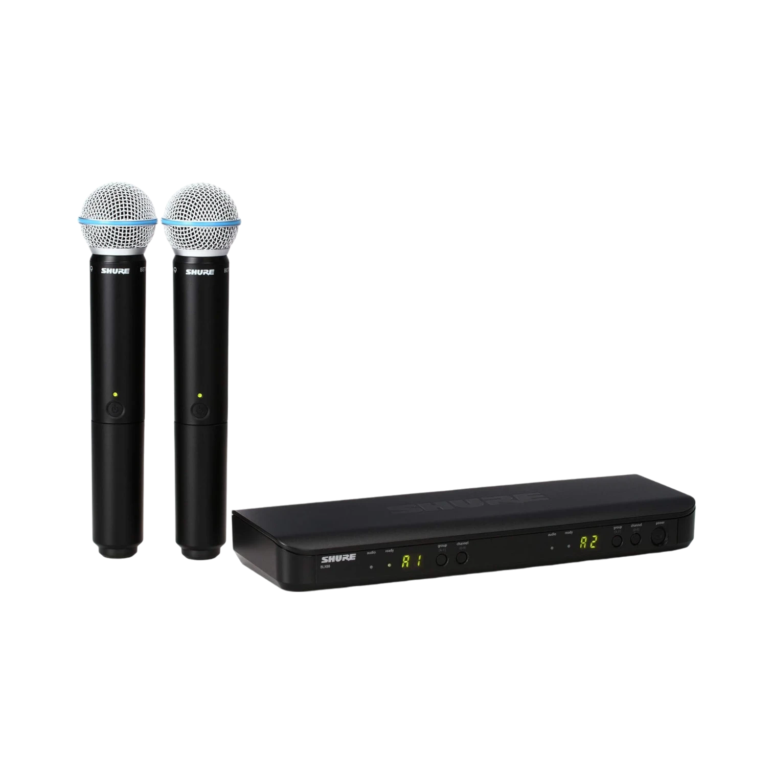 Shure BLX288/B58 Dual-Channel Wireless Handheld Microphone System image 1