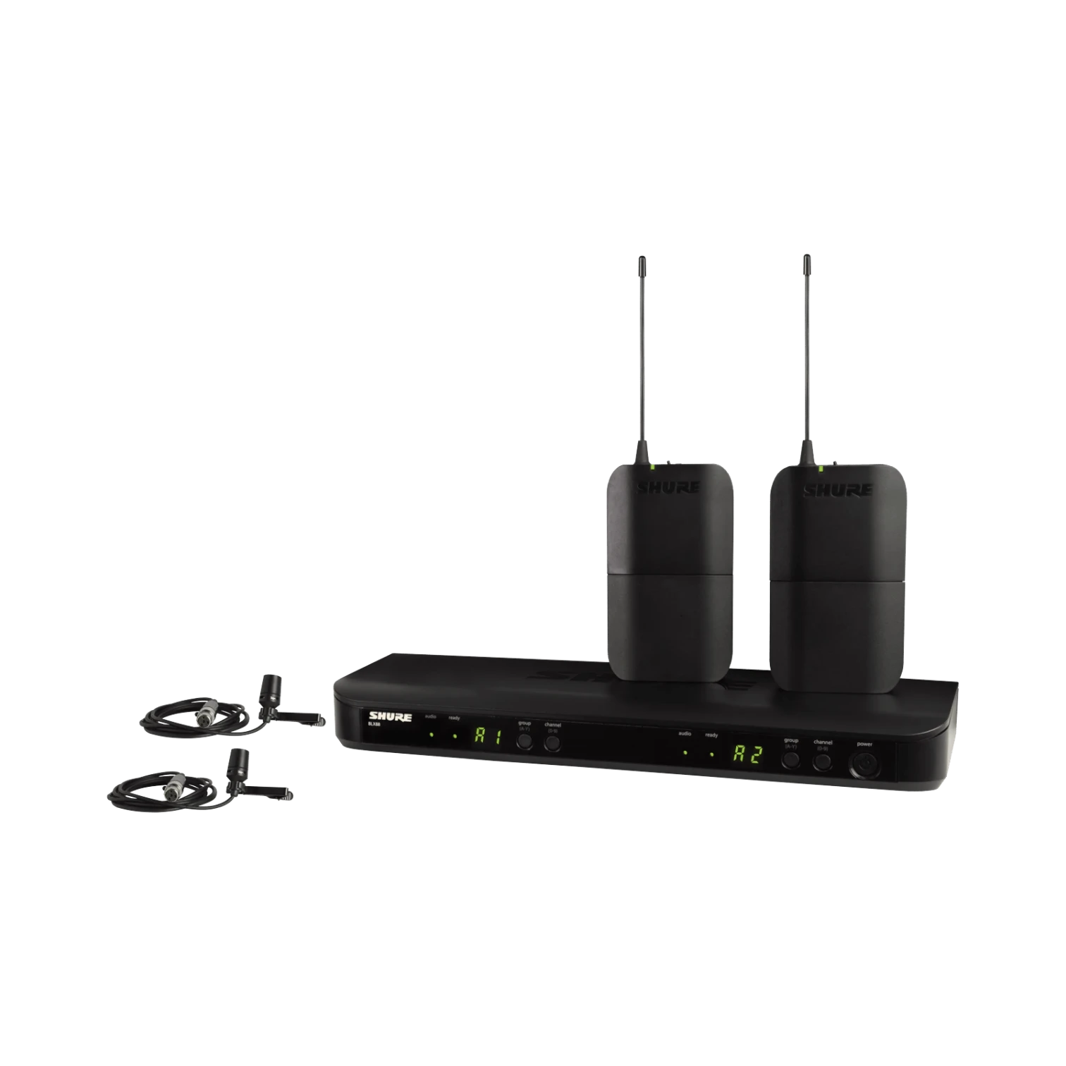 Shure BLX188/CVL Dual-Channel Wireless Cardioid Lavalier Microphone System image 1