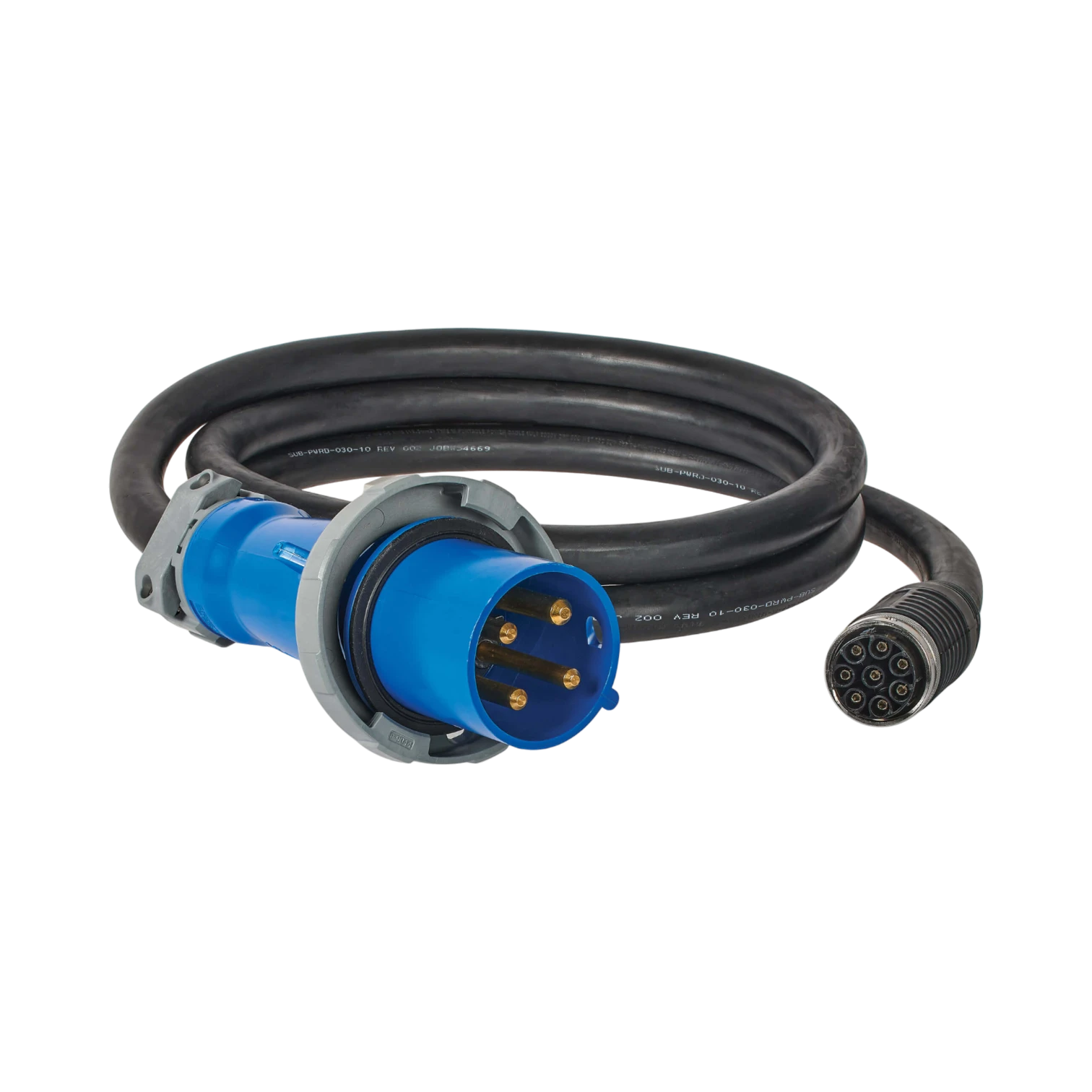 Eaton Power Cord for Select Eaton Universal PDUs, 17300VA 208V Delta 3-Phase, 460P9W Input, 60A, 10 ft. (3.05 m) image 1