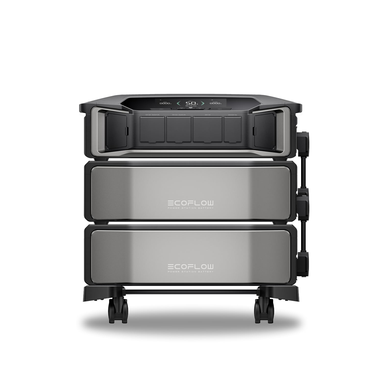 EF ECOFLOW 12kWh Power Station: DELTA Pro Ultra with Extra Battery, 120/240V 7200W AC Output, Lifepo4 Home Battery Backup Expandable to 90kWh, Solar Generator for Home Use, Emergency, Camping, RV image 1